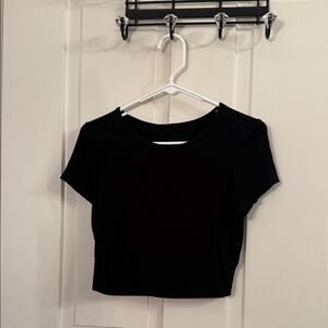 Classic Black Women's Crop Top